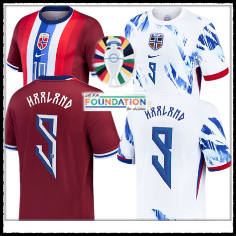 Emiss O De F Noruega Casa Longe Jersey Uefa Camisa De Futebol