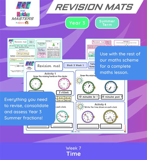 Year 3 Summer Block 3 Time White Rose Aligned Maths Resources
