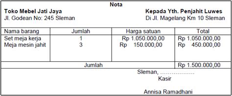 Perhatikan Bukti Transaksi Berikut Ini