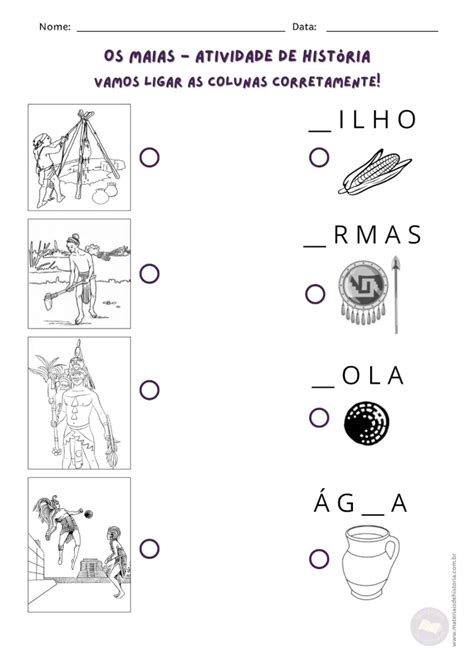 Educação Especial Incas Maias e Astecas pronto para imprimir