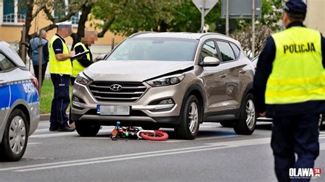 Wypadek na pasach z udziałem 5 latka w Oławie Interweniowało pogotowie