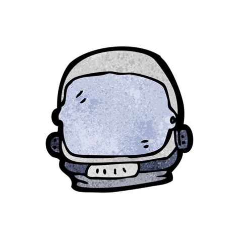 Capacete De Astronauta Dos Desenhos Animados Imagem Vetorial De