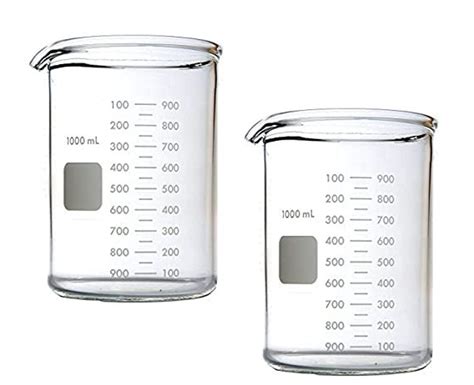 Low Form Glass Beaker With Spout For Chemical Use Lab Use Feature