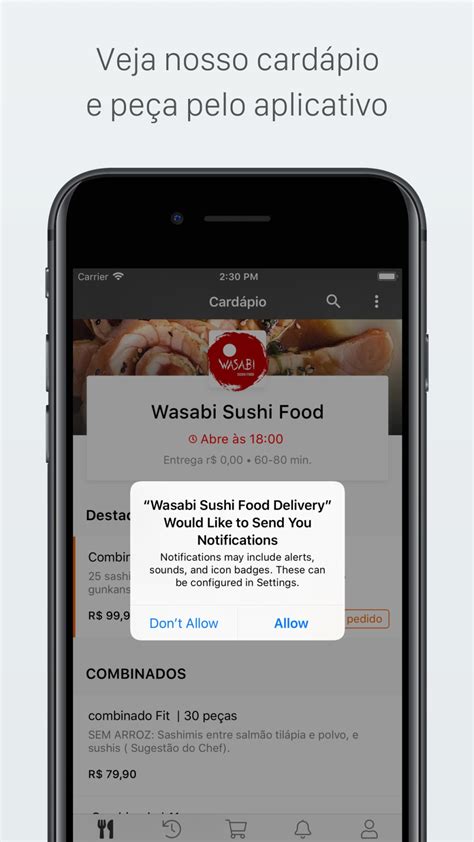 Wasabi Sushi Food Delivery For Iphone Download