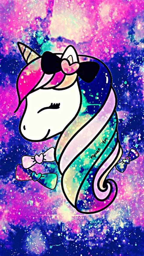 a unicorn with sunglasses and a bow on it's head is flying through the space