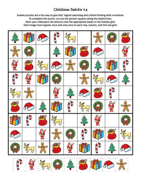 Free Printable Christmas Sudoku Puzzles