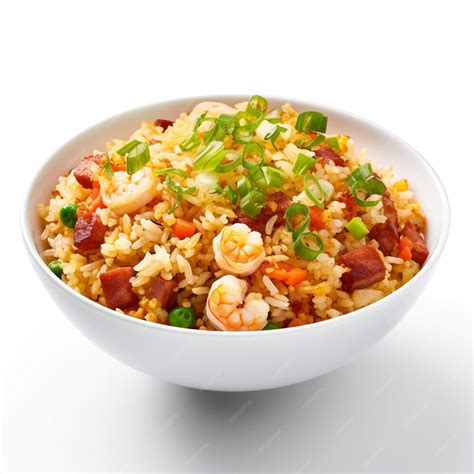 Premium Ai Image Asian Egg Fried Rice Vegetables