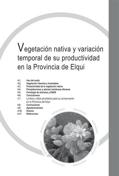 Pdf Vegetaci N Nativa Y Variaci N Temporal De Su La Flora Y