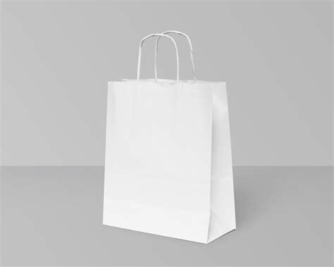 white paper bag mockup design 13345888 Stock Photo at Vecteezy