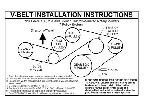 John Deere Fan Belt Diagram