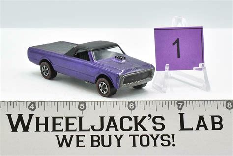 Custom Fleetside 1 Purple 1968 Redline Hot Wheels Mattel Vintage RL Wheeljack S Lab