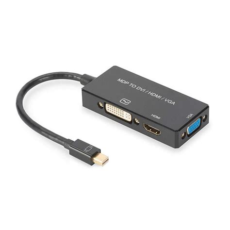 Digitus Adaptador Mini Displayport A Hdmi Dvi D Vga Negro