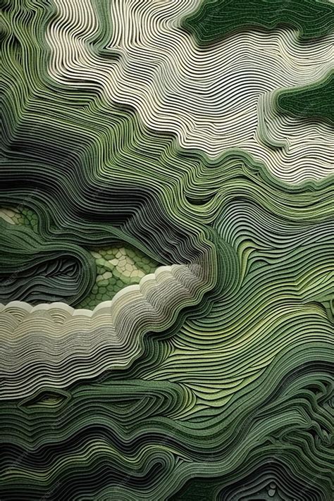 Premium Photo | Green abstract liquid art