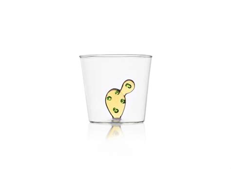 Ichendorf Milano Amber Cactus Glass Tumbler 350ml Buy Online Uk