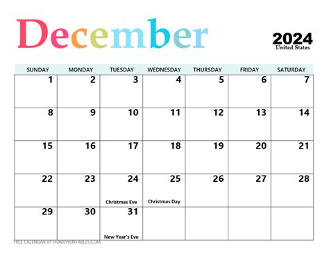 Free Printable December Calendar With Holidays Ronny Marjie