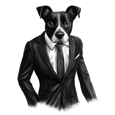 Dog in a Business Suit · Creative Fabrica