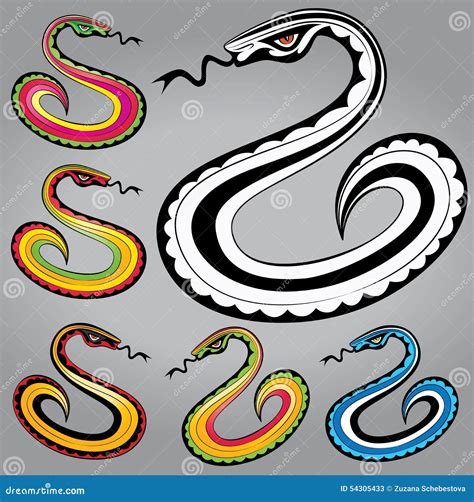 Poisonous Snake Cartoon Vector 20105669