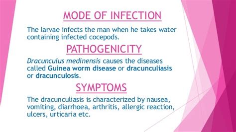 Life cycle of Dracunculus medinensis