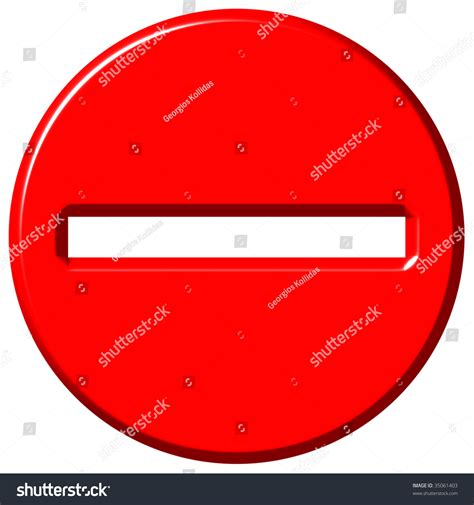 3d Negative Sign Stock Photo 35061403 : Shutterstock