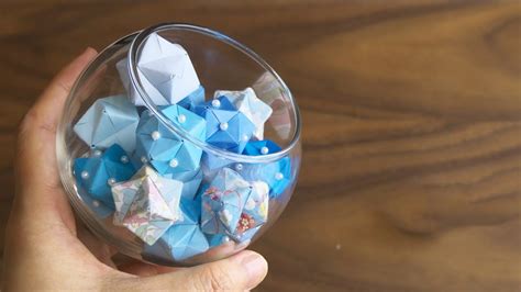 折り紙で作るくす玉のインテリア雑貨の作り方（ユニット折り紙） Diy How To Make Origami Kusudama