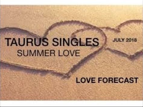 JULY TAURUS SINGLES LOVE READING YouTube