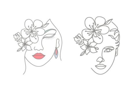 Feminine Line Art Drawing Collection Graphic By Subujayd · Creative Fabrica