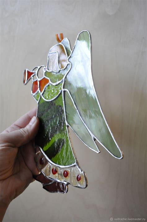 Витраж "Ангел" в интернет-магазине на Ярмарке Мастеров | Витражи, Санкт ...