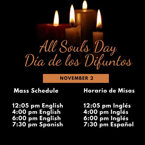 All Souls Day Schedule St Helen Catholic Church Georgetown Tx