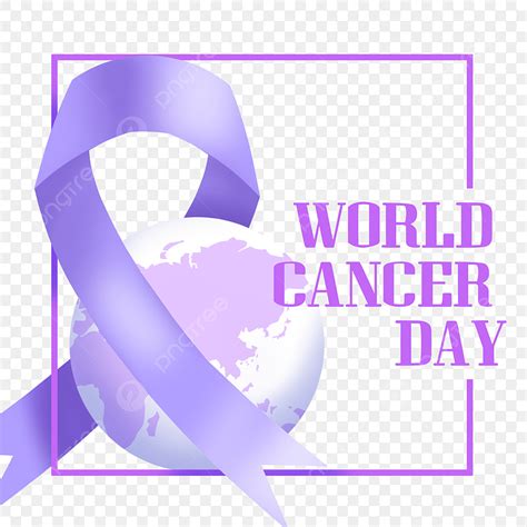 Purple Cancer Ribbon Png Picture World Cancer Day Purple Earth Ribbon