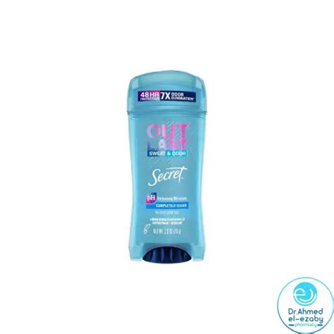 Secret Outlast Antiperspirant And Deodorant Clear Gel Completely Clean