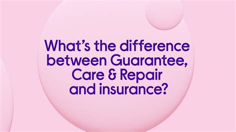 What S The Difference Between Guarantee Care Repair And Insurance