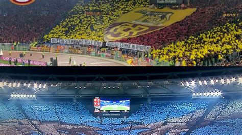 Coreografia Derby Roma Lazio Gennaio Coreografia Curva Sud