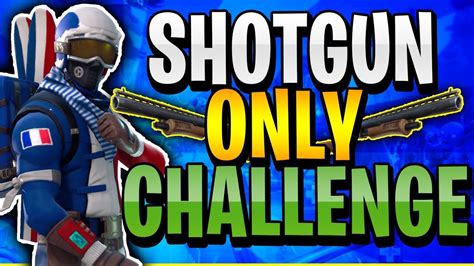 Shotgun Only Challenge Crazy Ending Must See Fortnite Battle Royale