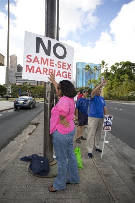 Same Sex Marriage Protest Editorial Stock Photo Image Of Diversity 7100133
