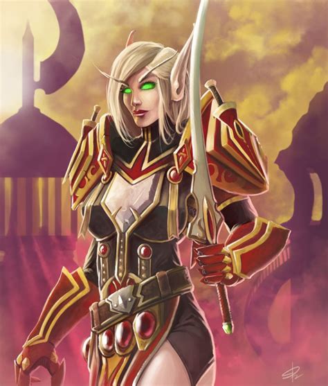 Blood Elf Warcraft Art Elf Warrior