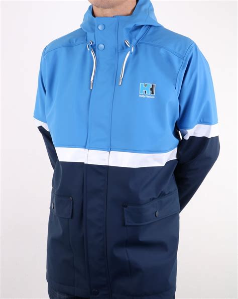 Helly Hansen Hh Rain Jacket Blue Mens Clothing Jackets Coats