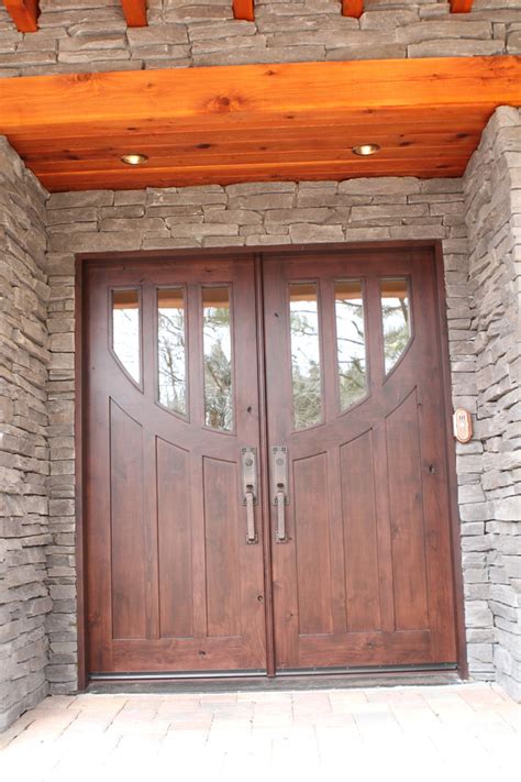 Rustic Entry Portico Traditional Entrance New York By Nea