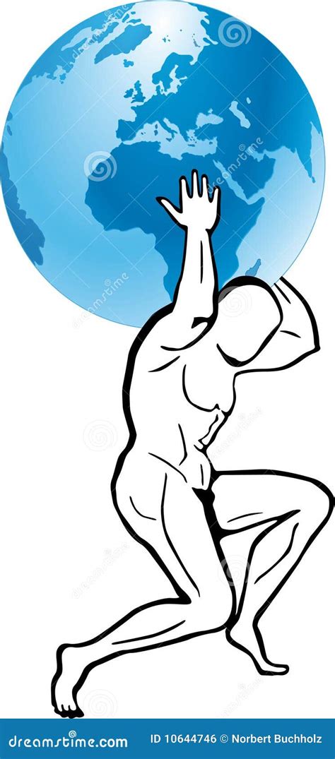 Hercules, atlas stock illustration. Image of herakles - 10644746