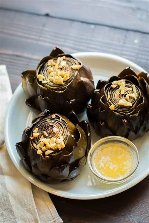 Slow Cooker Garlic Lemon Butter Artichokes The Magical Slow Cooker