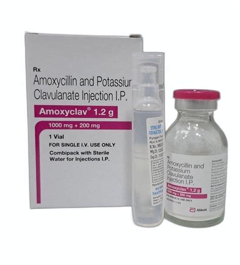 Amoxyclav G Amoxycillin Potassium Clavulanate Injection Ip Gm