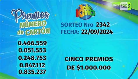 Telekino En Vivo Hoy De Septiembre Resultados Del Sorteo De