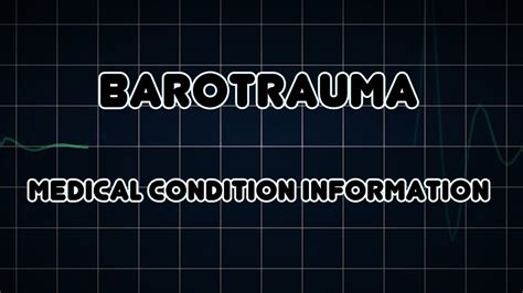 Barotrauma (Medical Condition) - YouTube