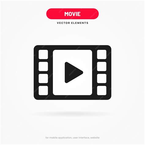 Premium Vector 3d Movie Film Movies Play Button Icon Video Play