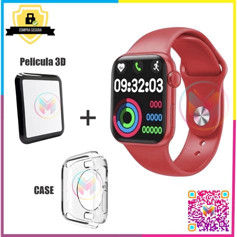 Relógio Smartwatch Inteligente Bluetooth Hw12 Macaron Pelicula Case