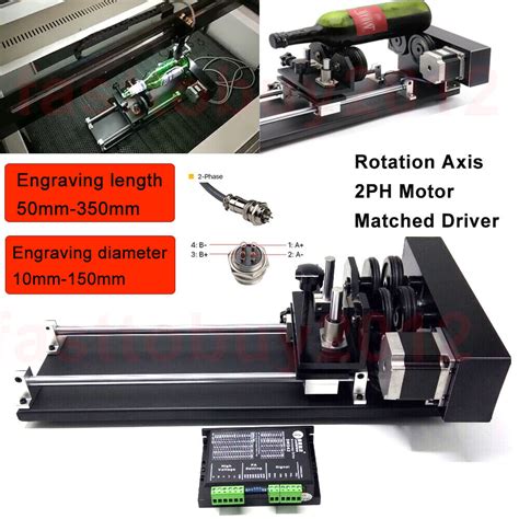 Cnc Roller Rotation Rotary Axis Driver Attachment Rotate Engraving