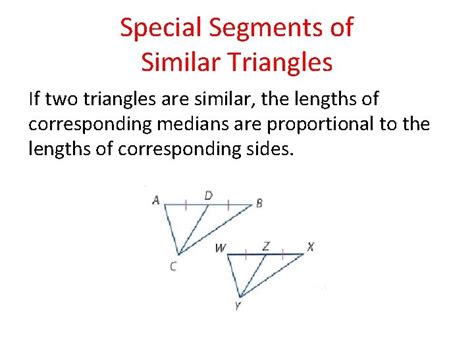 Parts Of Similar Triangles Advanced Geometry Special Segments