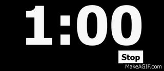 1 Minute Countdown Timer on Make a GIF