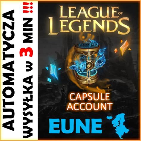 Konto League Of Legends Lol Eune Smurf 20 KapsuŁy Świdnica Polska