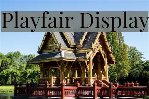 Playfair Display Font - FFonts.net