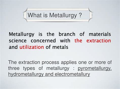 Ppt Metallurgy Powerpoint Presentation Free Download Id2625128